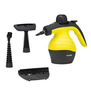 Curățător cu abur H.Koenig NV60, galben și negru, cu accesorii, presiune 4 bari, capacitate 250 ml - Aparate de curatat cu aburi