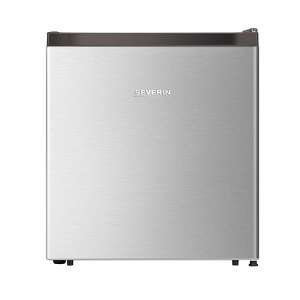 Severin S8878 mini fridge, compact and quiet, 45 liters capacity, 1 removable shelf, adjustable legs, reversible door, 5 liters freezer compartment - Severin