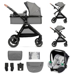 Cărucior multifuncțional Kinderkraft Esme 3in1 #gri