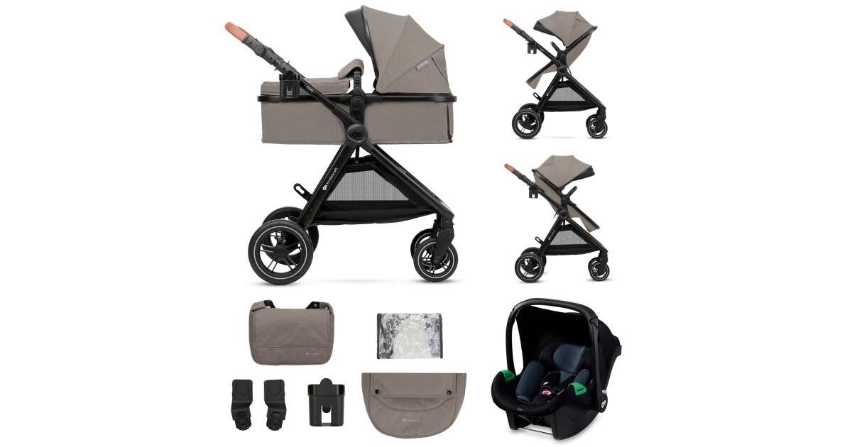 Kinderkraft Esme 3in1 Multifunktions-Kinderwagen #beige | Pepita.com
