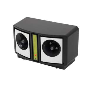 Home UH13 Ultraschall-Nagetierabwehr, schwarz, mit zwei Lautsprechern und grünem LED-Licht - Home