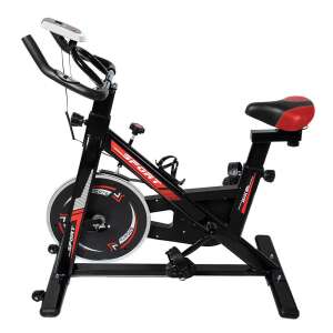 Timeless Tools Spinning Bike, black and red, side view - Sport & Leisure