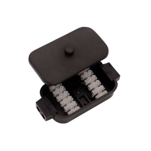 Hermetikus elektromos doboz 12 csatlakozóval pótkocsikhoz vagy egyéb alkalmazásokhoz