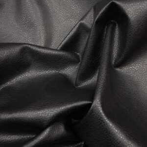 Black eco-leather fabric, 1m x 1.5m - Fabric by the meter