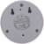 Retlux RDT 301 carbon monoxide detector, back view, showing specifications and mounting holes