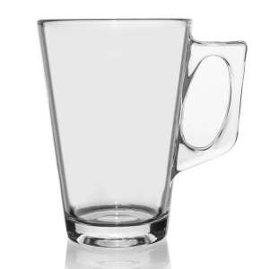 Tepelne odolný sklenený pohár, 250 ml, priehľadný, s uškom