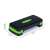 ModernHOME adjustable step platform with non-slip surface, black and green, dimensions