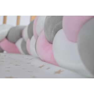 Cangaroo Braidy kiságy rácsvédő pink/szürke 