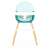 Ecotoys 2v1 Premeniteľná jedálenská stolička s odnímateľným podnosom v modrej farbe