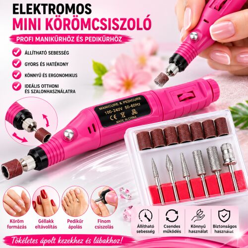 Elektromos mini körömcsiszoló gép - MS-396 167440807 - Műköröm csiszológép
