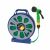 Flexibilis 15m Garden Hose Reel Set with 7-pattern Spray Nozzle