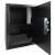 Inside view of a black electronic safe with digital keypad and handle, 50x35x30cm, Pepita