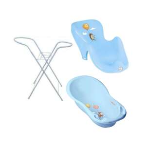 Bambi Kék Babakád Szett Állvánnyal és Támasztékkal, 102cm - Babakád, Kádállvány