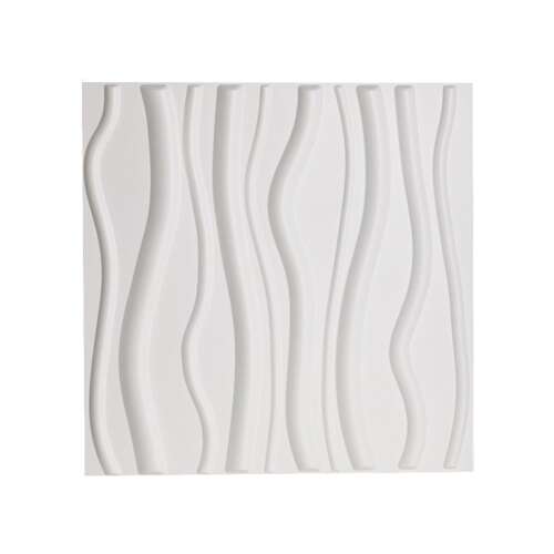 Dollcini 3D Wandpaneel, Diamant-Design, mattweiß, 443351