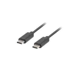 Kabel Lanberg USB-C do USB-C, 1 metr, czarny - Kabel USB