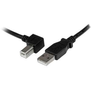 StarTech.com USB A - USB B kábel, 3 méter, fekete, derékszögű csatlakozó - Startech