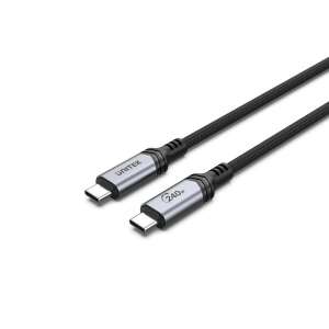 UNITEK C14110GY-2M USB-C - USB-C kábel, 2 méter, fekete, fonott, 240W - Unitek