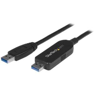 StarTech.com USB 3.2 Gen 1 (3.1 Gen 1) USB A - USB A kábel, 1,8 m fekete - Adatkábel