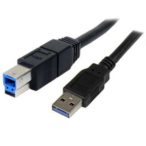 StarTech.com USB 3.2 Gen 1 (3.1 Gen 1) 10m USB A - USB B kábel, fekete - USB kábel