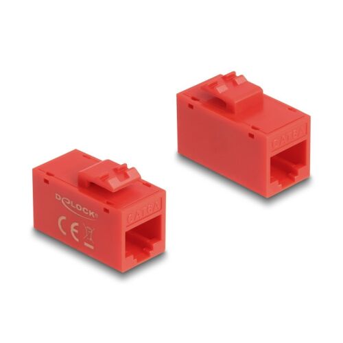 Delock Cat6A RJ45 Keystone Modul, Piros