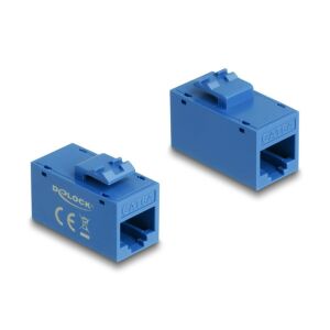 Delock Keystone Modul RJ45 - RJ45 Cat6A UTP Kék - PCI hálózati kártya