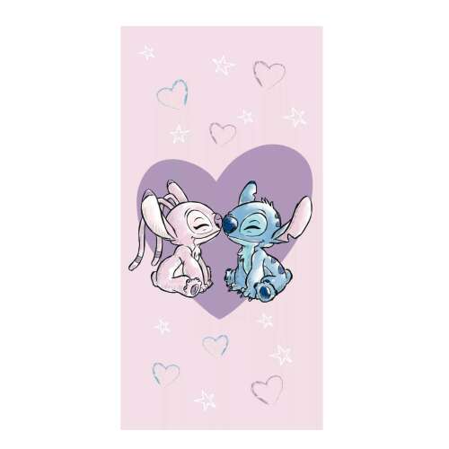 Lilo és Stitch A csillagkutya törölköző, rózsaszín 70x140 cm, Disney