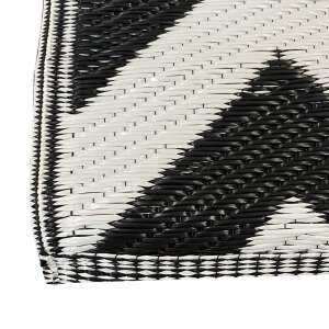 Timeless Tools outdoor rug, black and white, 180 x 120 cm - Home & Garden