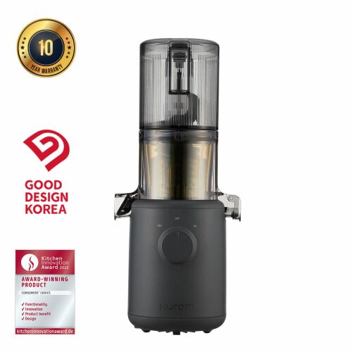 Hurom H310A Slow Juicer, sötétszürke, kompakt hidegprés gyümölcs- és zöldségcentrifuga