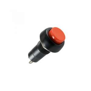 Red push button switch, SP 10/RD, 1 circuit, momentary, 125V, 3A - Light Switch