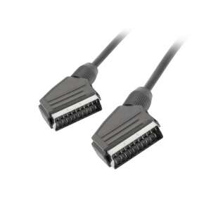 SCART kábel Lanberg CA-EUEU-10CC-0018-BK, 1,8 m, čierny - Scart káble