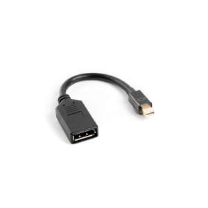 Lanberg AD-0003-BK DisplayPort Kabel, 0,12m Mini DisplayPort auf DisplayPort, schwarz - DisplayPorts