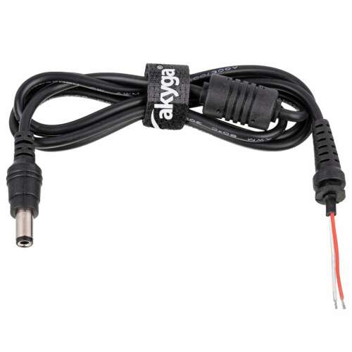 Akyga AK SC 06 Ersatz-DC-Kabel für Notebook-Netzteil, Schwarz, 1,2 m