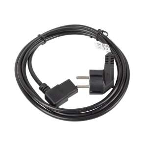 Kabel zasilający Lanberg CA-C13C-12CC-0018-BK, czarny, 2 metry, wtyczka C13, CEE7/7 - Kabel
