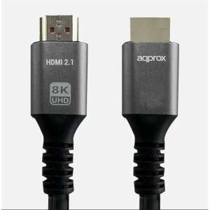 Approx APPC62 HDMI kábel 1 M HDMI A-típus (Standard) Fekete, Szürke 105798964 - HDMI kábel