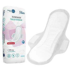 Eldobható ultra nedvszívó szárnyas, szülés utáni betét Akuku Slim 10 db csomagban