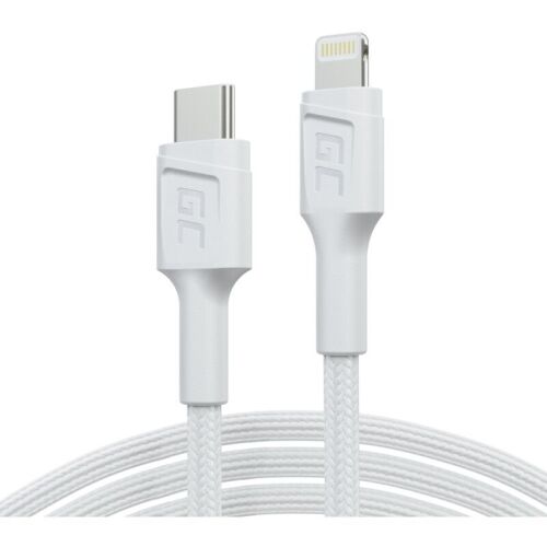 Green Cell GC PowerStream USB-C - Lightning Kábel - 1m - Fehér 173749591 - Lightning kábel