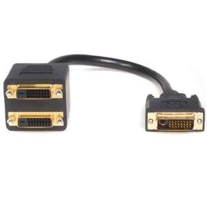 StarTech.com DVI-D - Dual DVI-D elosztó kábel - 0,3m - DVI kábel