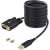 StarTech.com 1P10FFC-USB-SERIAL 3m USB-s DB-9 soros kábel, fekete, tartozékokkal