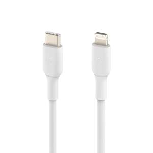 Belkin 2 Meter USB-C auf Lightning Kabel, Weiß - Lightning-Kabel