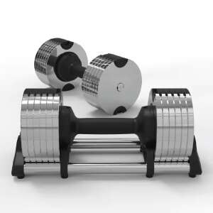 Súlyzókészlet, Zoco Body Fit YLK007, összsúly 64 kg, Állítható, Króm feketével 105804801 - Alakformálás