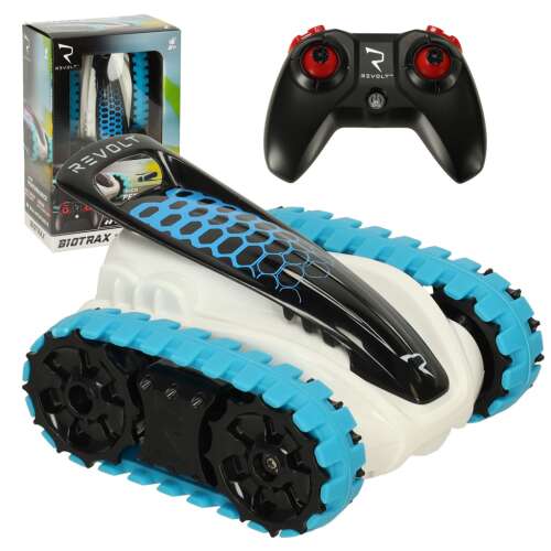 Revolt BIOTRAX SM RC Remote Control Car - Blue and White with Controller and Packaging