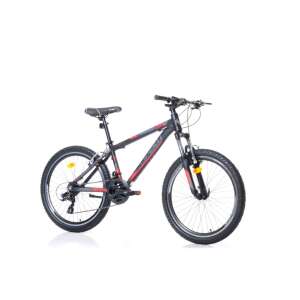 Corelli Via 1.3 24 colos gyerek hegyi kerékpár, fekete-piros - Corelli