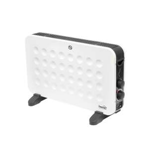 Home FK345TURBO electric heater with fan, white, 2000W / 1250W, thermostat control, free-standing, overheat protection, turbo fan function - Electric fireplace, Dehumidifier, Space Heater, Electric Heating Panel and Wood-burning fireplace