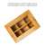 Doboz 6 rekesszel JOZY® teászacskókhoz, bambusz, 21x16x7,8 cm, por- és nedvességvédő huzattal 105810498