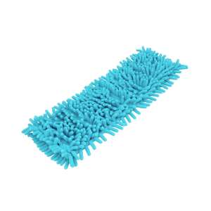Blue microfiber mop head, Rezerva Mop Plat, for wet and dry cleaning - Cleaning Tool