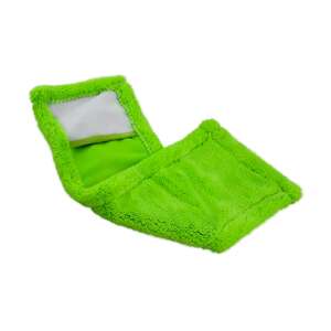 Green microfiber mop refill, for cleaning floors - Mop head