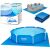 Bestway pool ground cloth with pool examples and packaging
