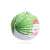 Snowman Christmas paper lantern, 25 cm diameter, green and white, hanging decoration