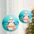 Christmas Penguin Lanterns hanging as decoration, teal paper decorations