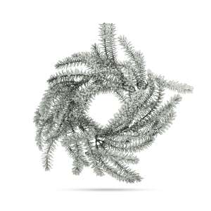 Green Christmas wreath with snow effect, 27 cm - Christmas